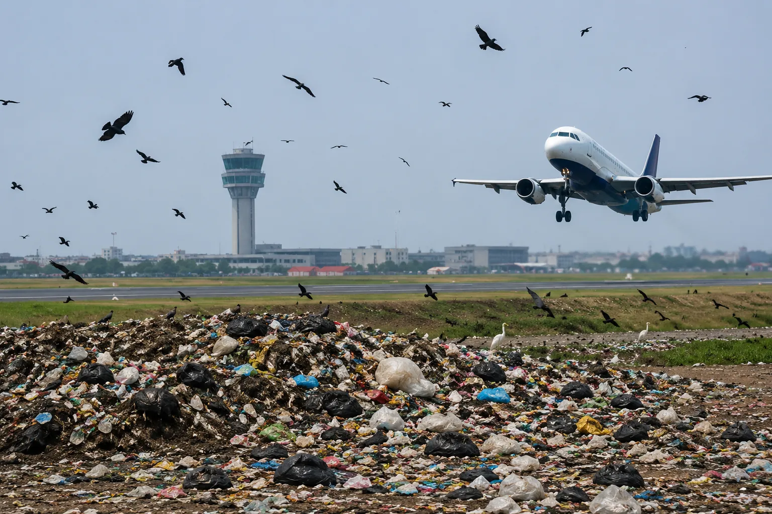 Garbage Piles and Bird Menace Damage Over 800 Aircraft in 5 Years!