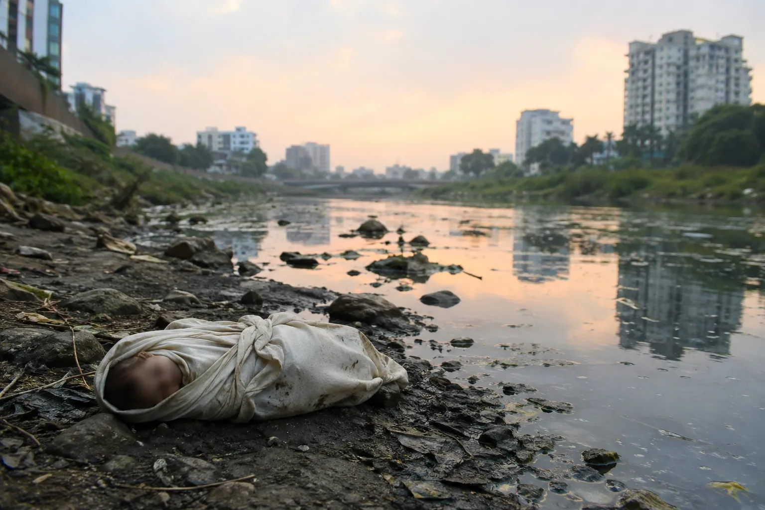 Shocking Incident in Pune: Body of a Newborn Baby Girl Found Floating