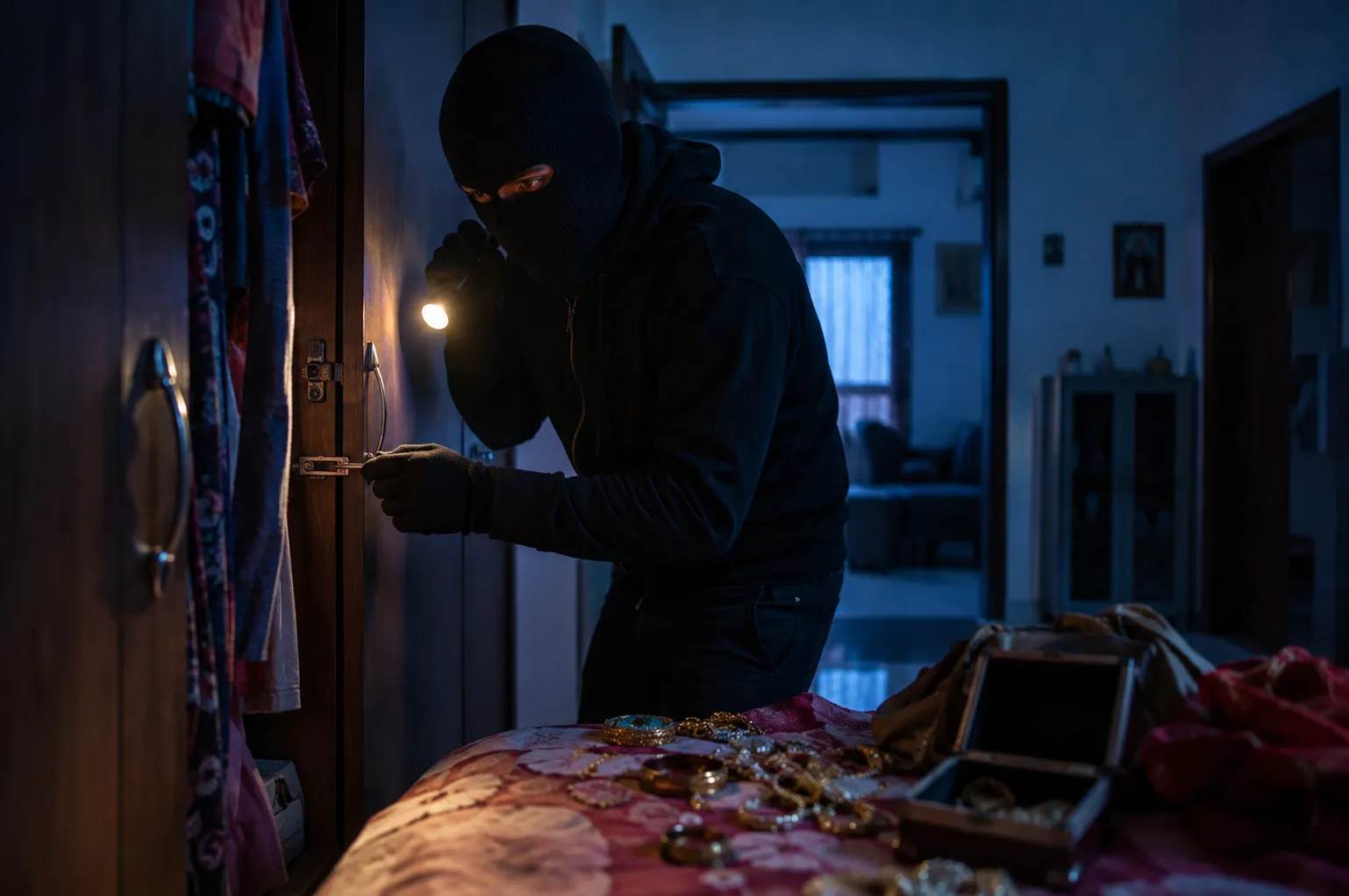 Shocking Heist in Daund: Dual House Burglaries Lead to Theft of Gold