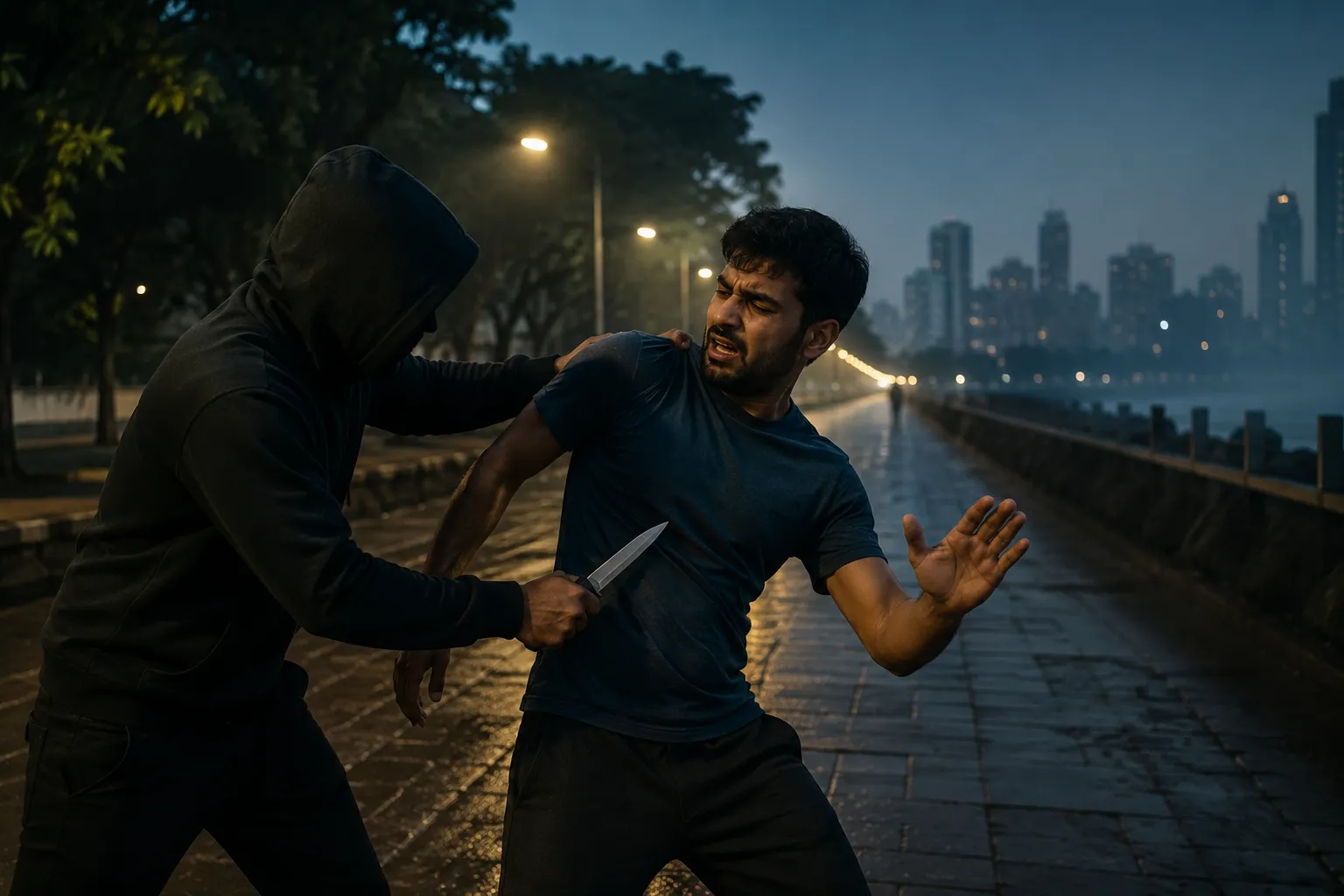 Costly Morning Walk: Young Man Stabbed and Robbed of Money