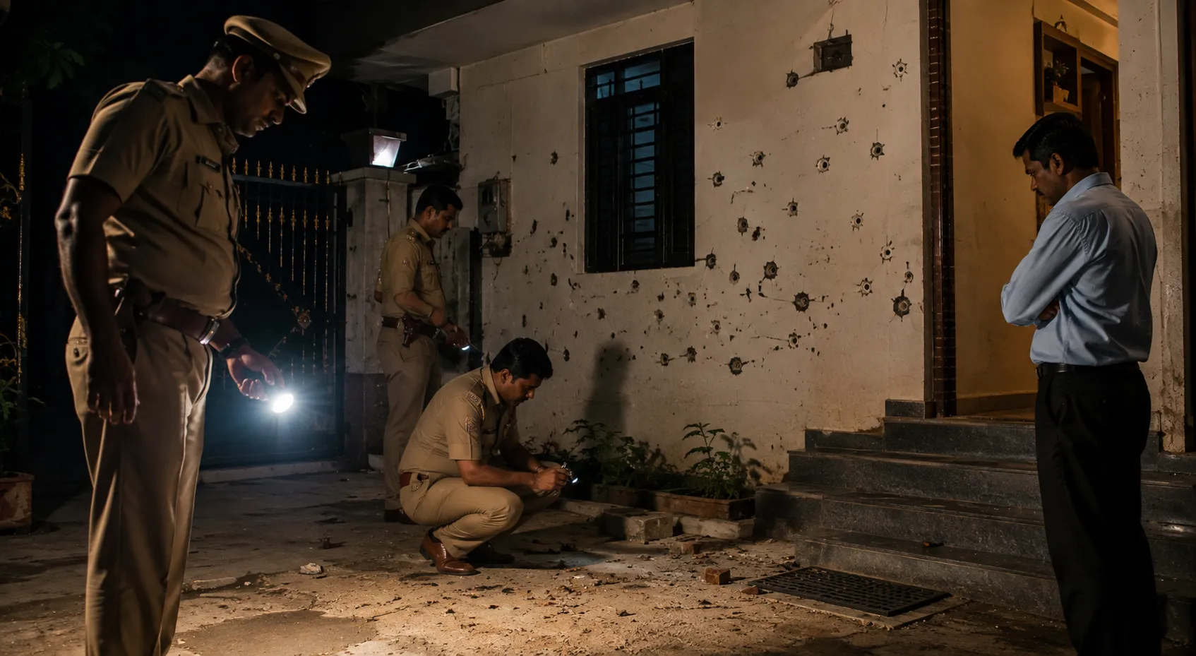 Suspended Talathi Orchestrates Shooting at His Own Home in Amravati