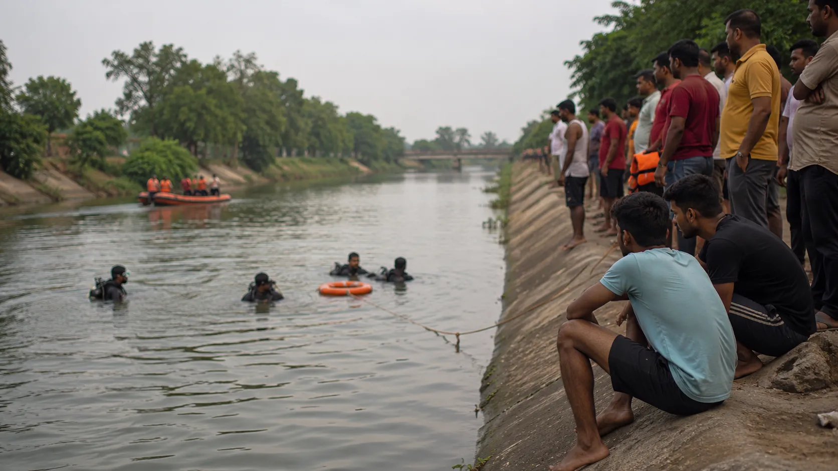 "Tragic Swim: 16-Year-Old Boy Drowns in Asolamendha Canal