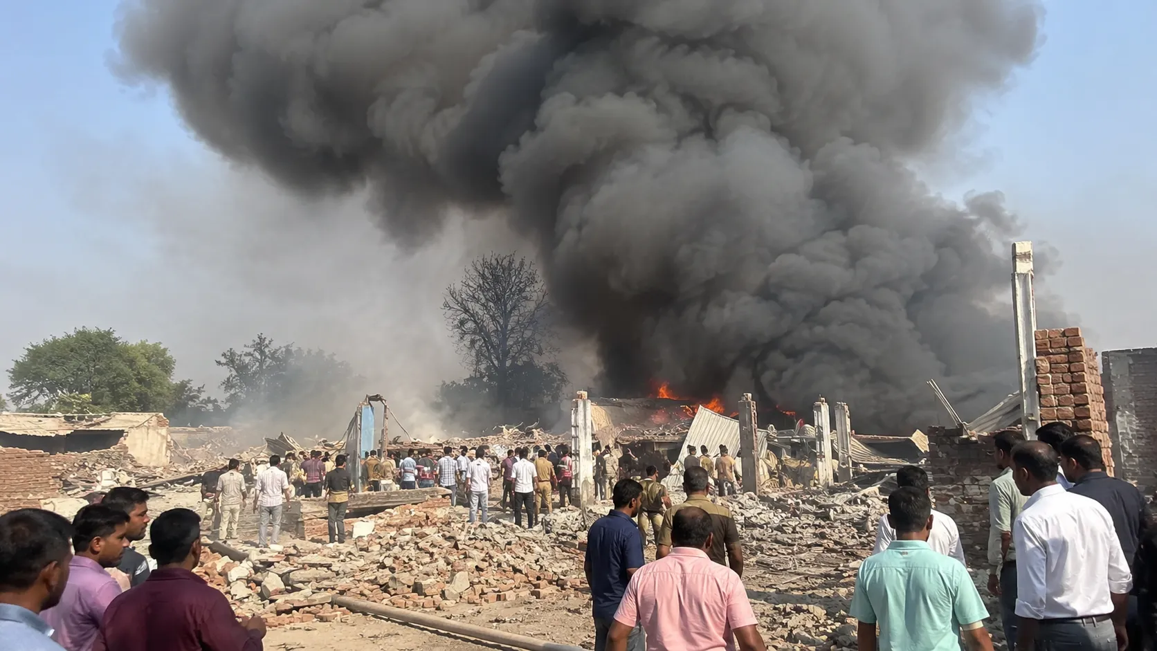 Massive Explosion at Kaushambi Firecracker Factory Shakes Nearby Villages