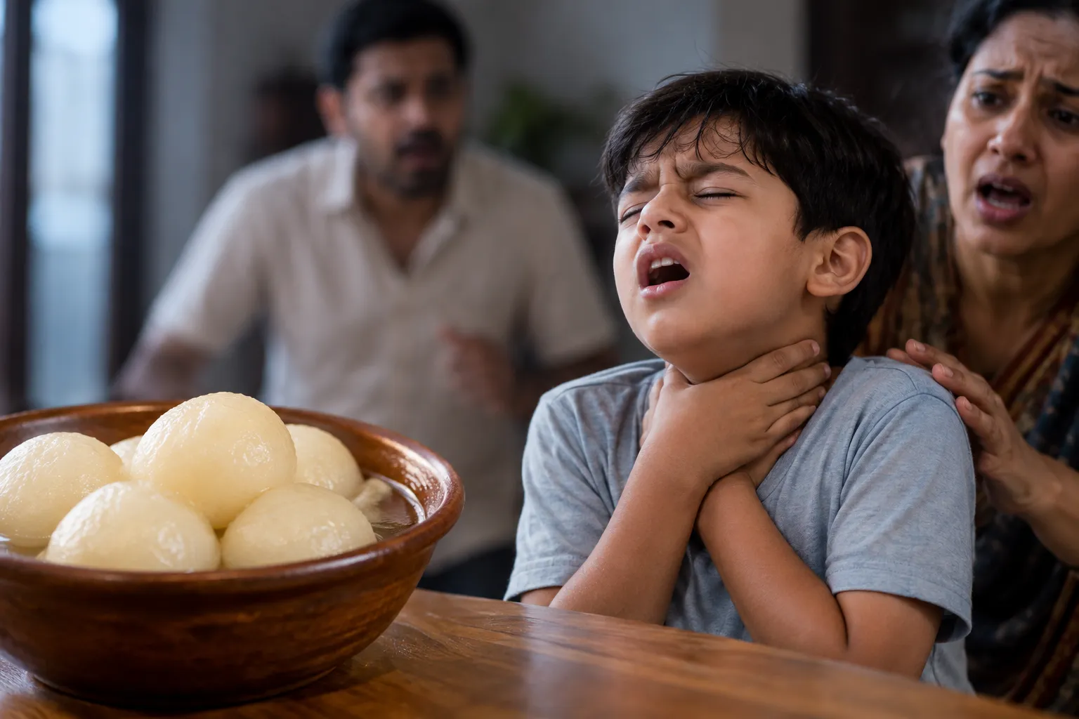Tragic Snack Time: 8-Year-Old Child Tragically Chokes and Dies After a Rasgulla