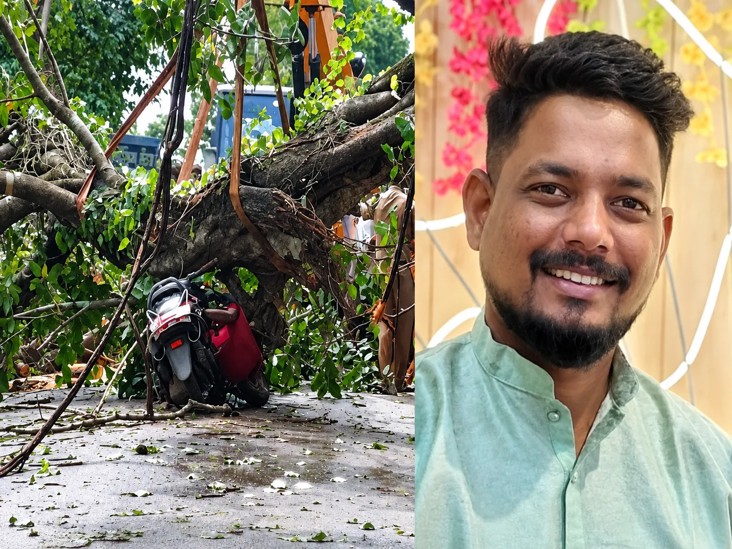 Tragic accident in Sindhudurg; A rider dies on the spot after a banyan tree