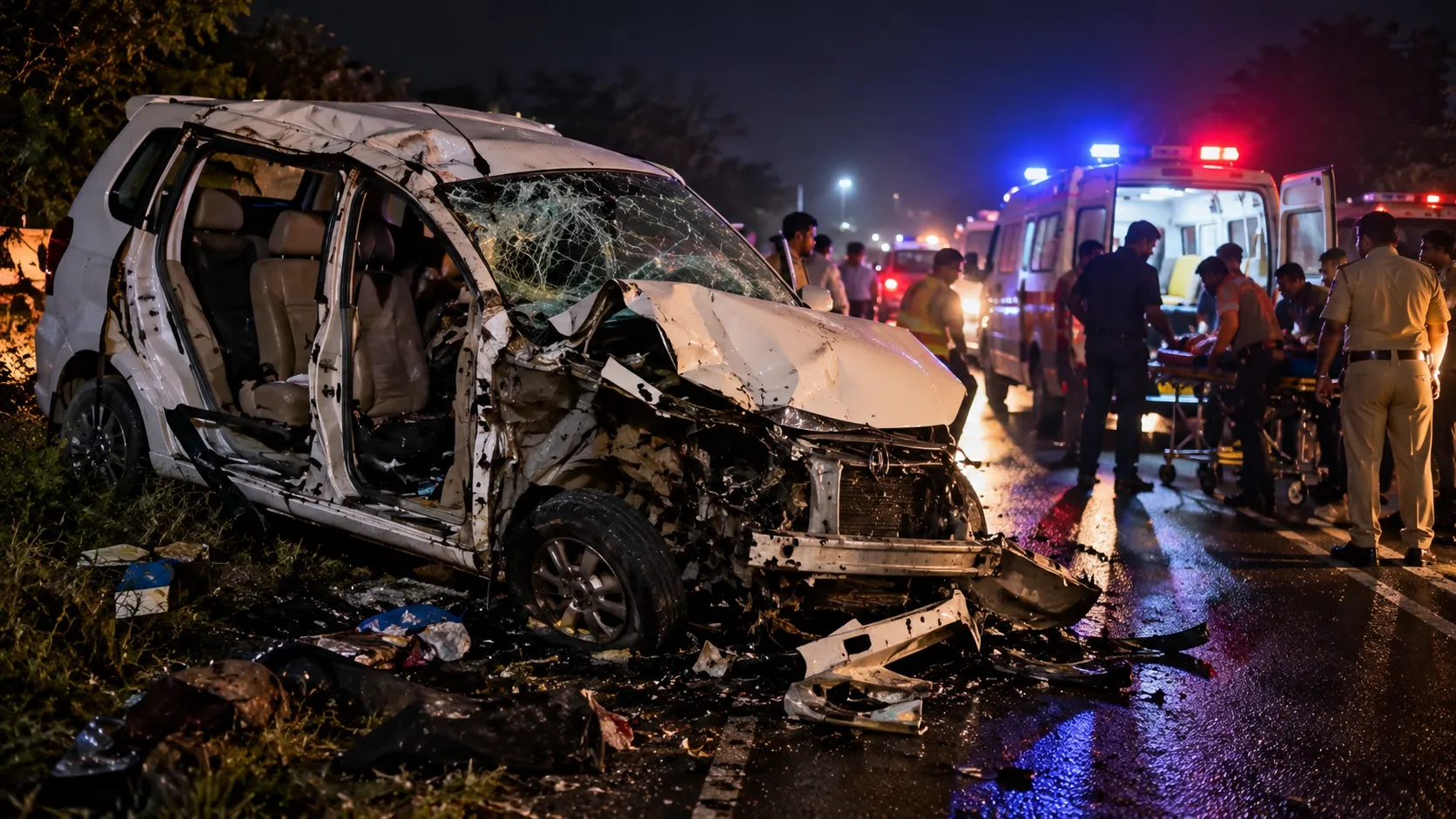 Tragic accident of devotees' vehicle heading for Rishi Panchami holy bath;