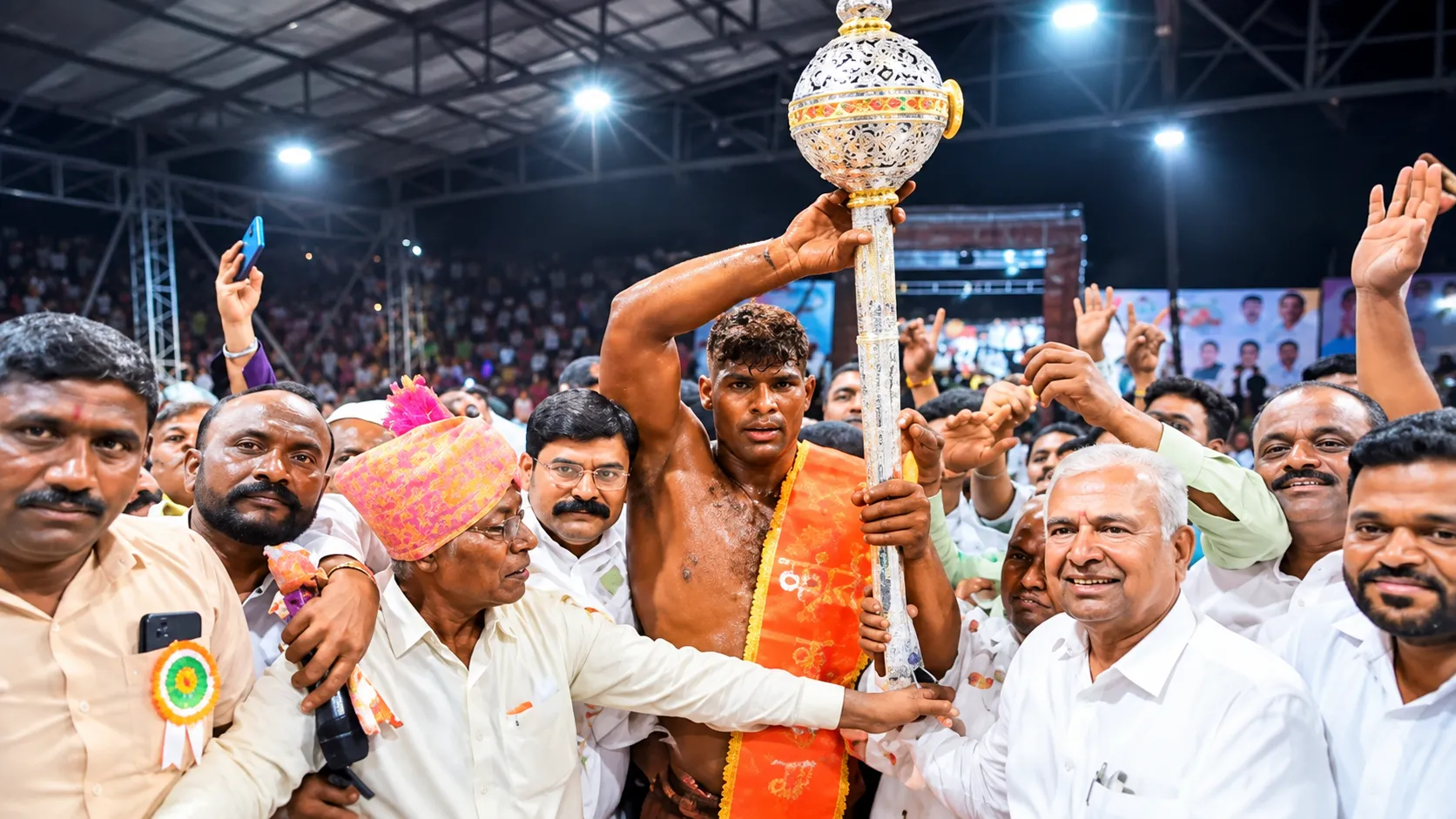 Hind Kesari Dinesh Goliya Stuns Maharashtra Kesari Sikandar Sheikh with a Stunning