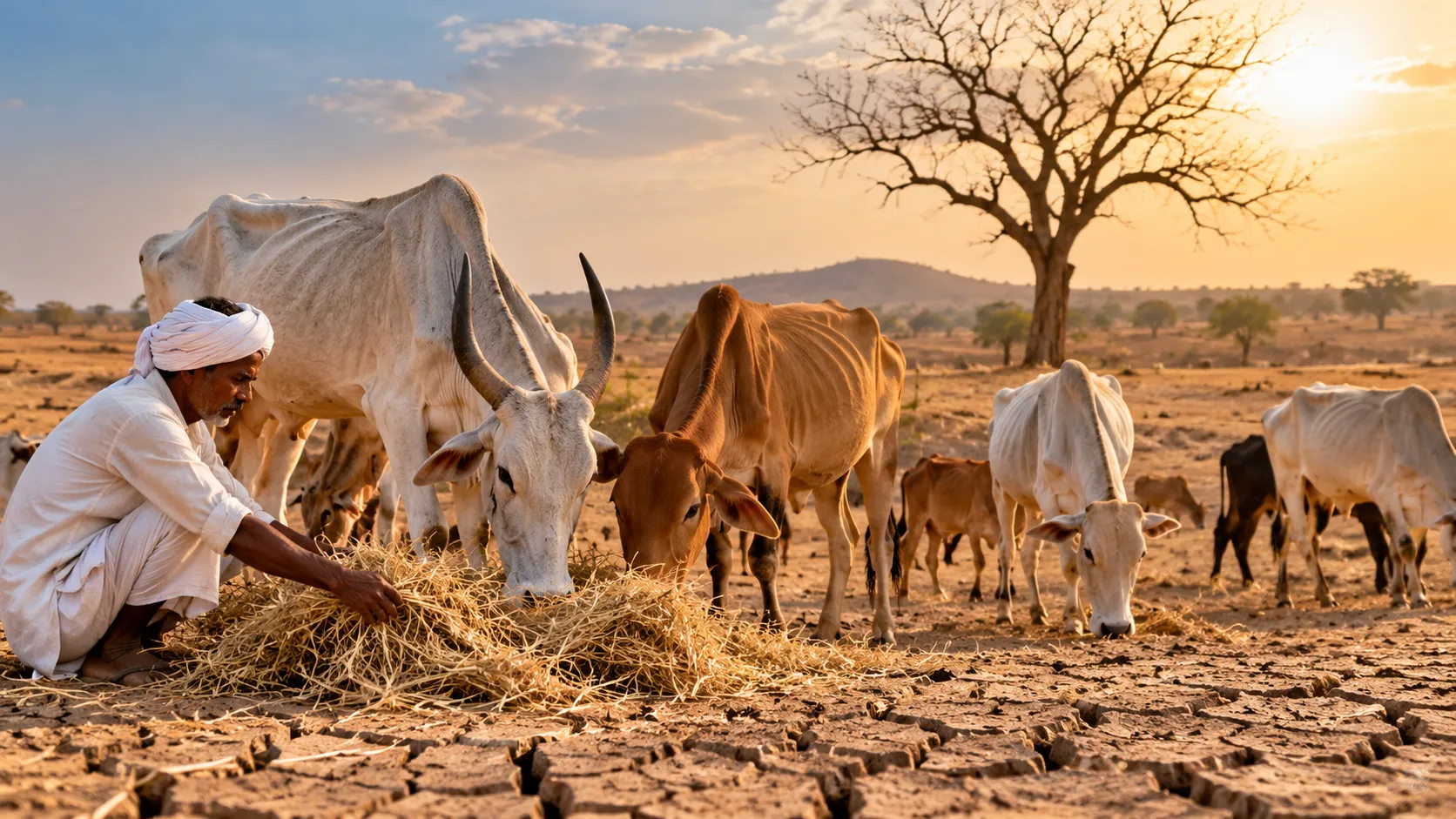 Severe Drought Crisis in Solapur: District Collector Imposes 120-Day Ban on Fodder