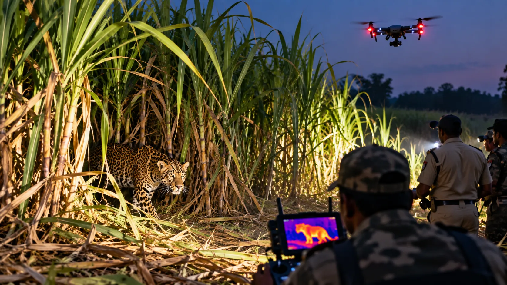 Leopard Sighting Spreads Panic in Kolhapur: Thermal Drone Search Deployed