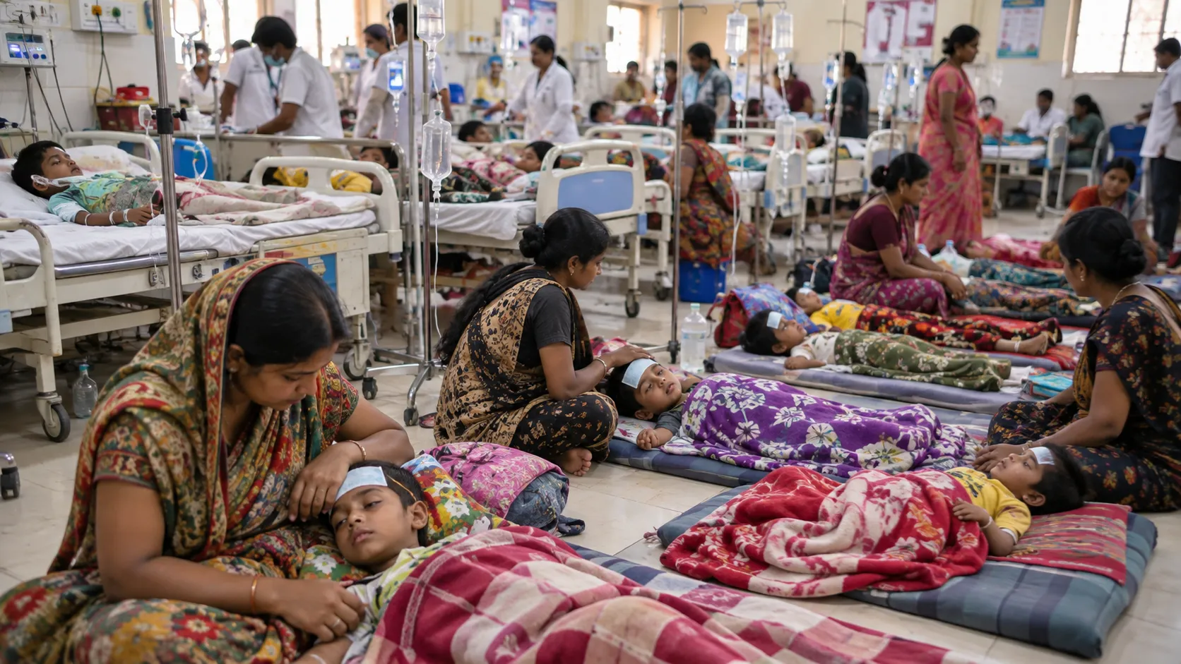 Children in Malegaon Suffer Severe Fevers as Hospitals Run Out of Beds