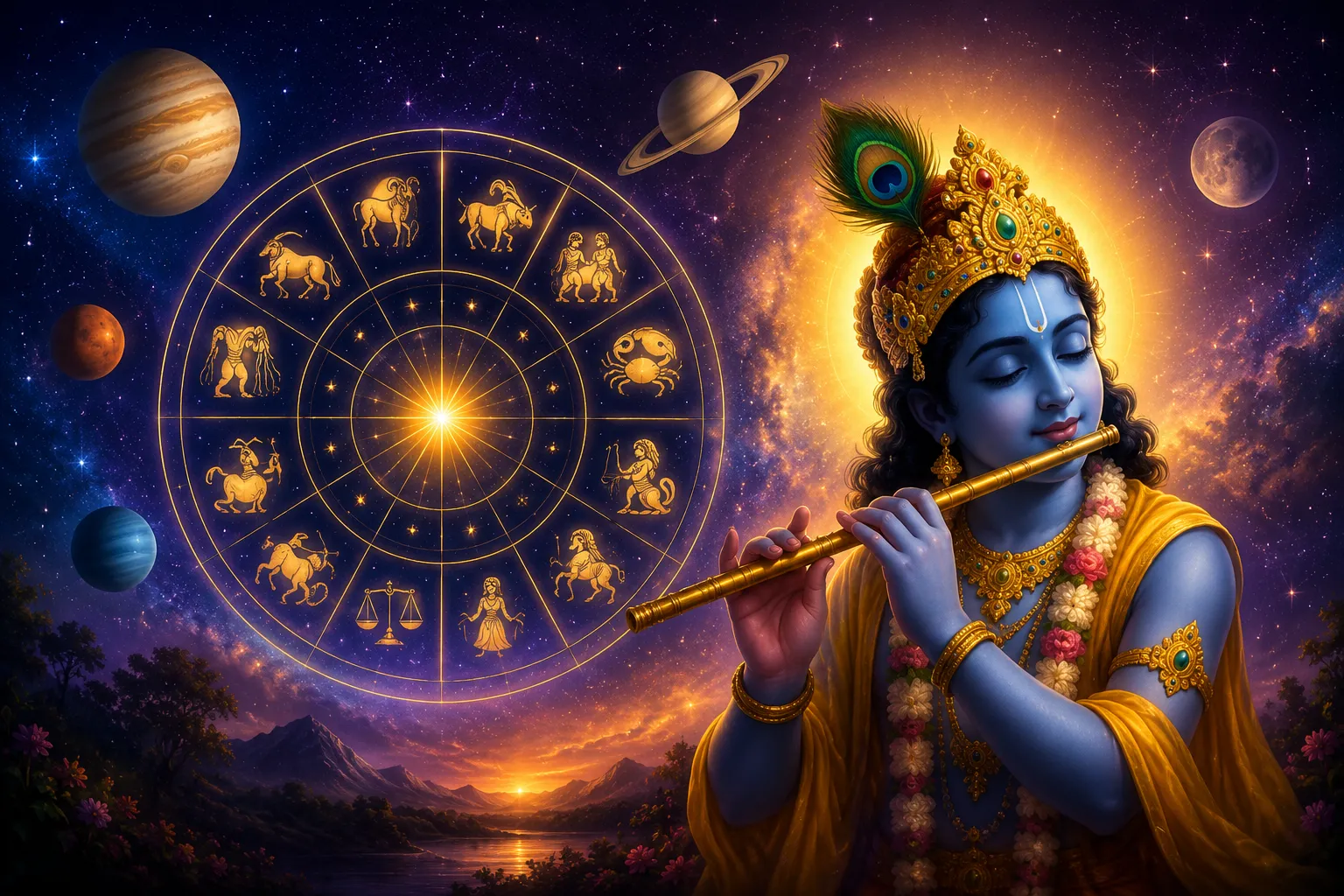 Today's Horoscope: Planetary Alignments and Lord Krishna's Blessings on Janmashtami