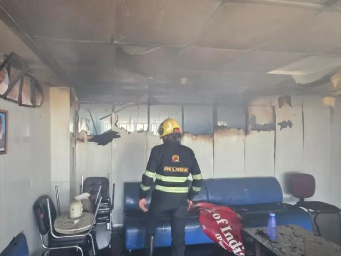Massive Fire Breaks Out at Bank of India Office on Pune’s Laxmi Road;