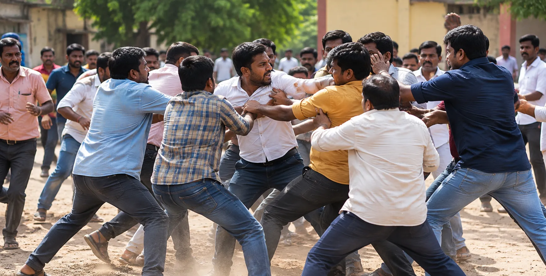 Violent Clash Erupts Between Two Groups in Kolhapur's Majrewadi Over Old Dispute;