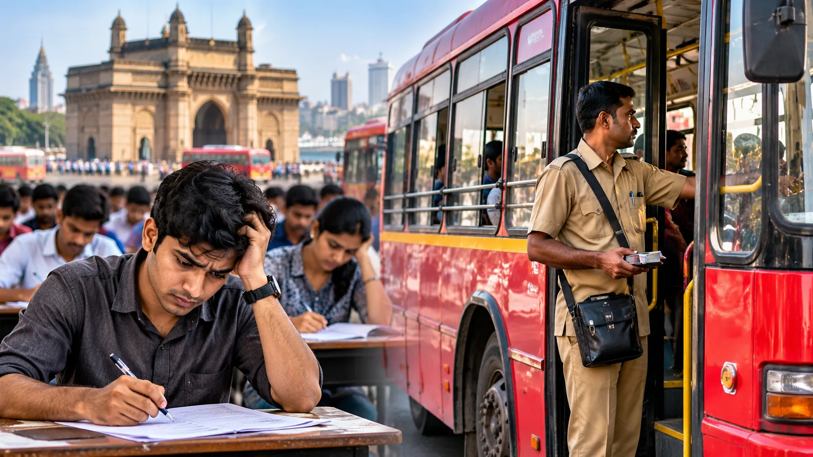BEST Conductor Recruitment Exam Enters Controversy: Bizarre and Strange