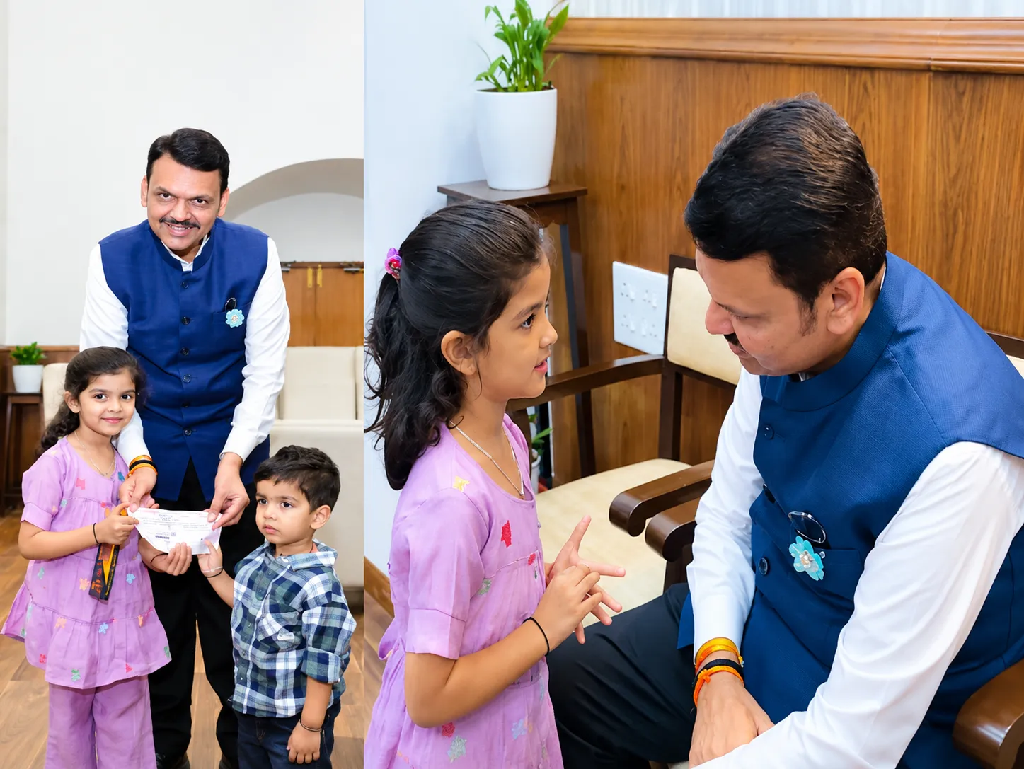 "Devendra Aba...": Little Kids Donate Their Piggy Bank Savings to CM Relief