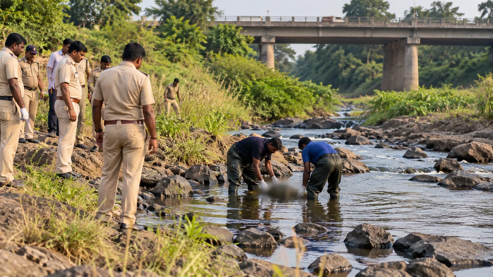 Beed Crime: Unidentified Body of 60-Year-Old Found in Kasar Stream Along Beed-Ahilyanagar