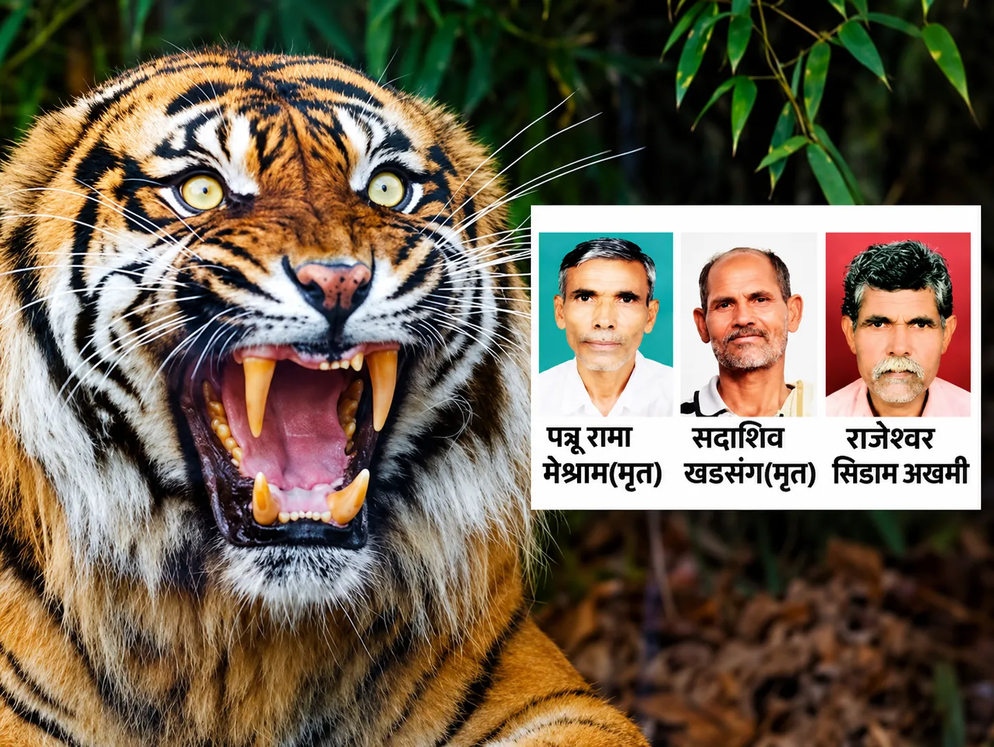 Tiger Rampage in Chandrapur: Two Farmers Killed and One Seriously Injured in Back-to-Back