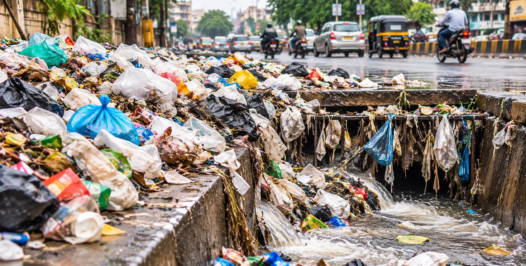 Plastic Ban Exists Only on Paper in Pimpri-Chinchwad: Piles of Bags Across